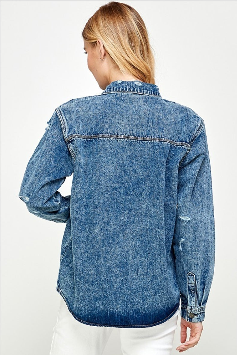 Denim Shacket