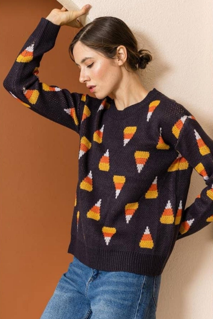 Candy Corn Sweater