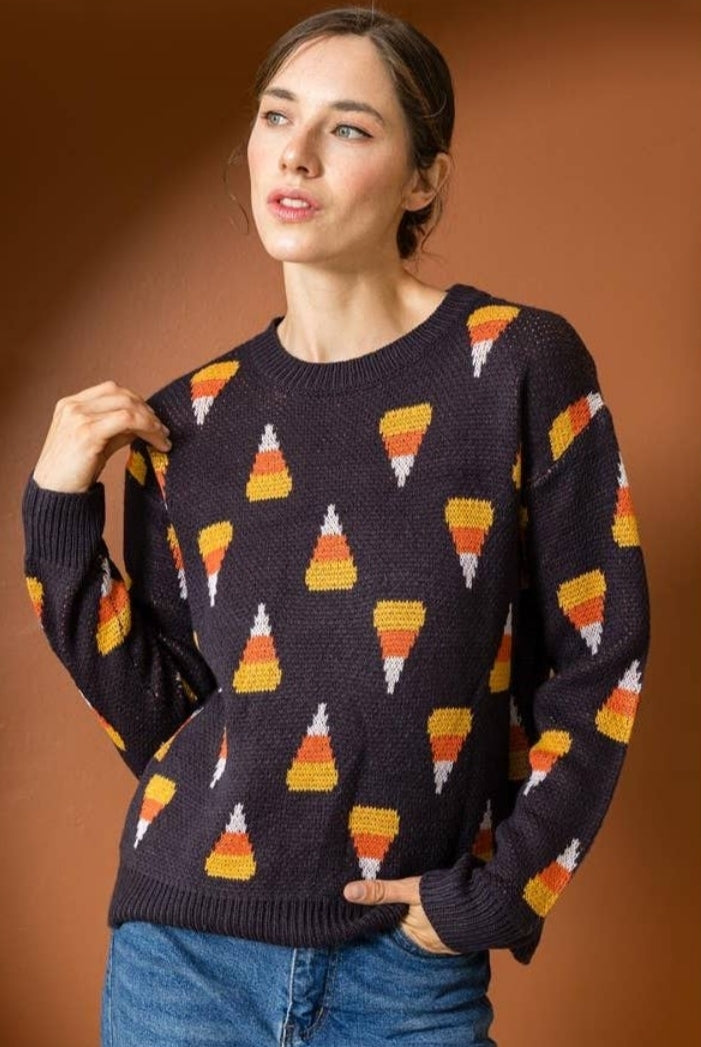 Candy Corn Sweater