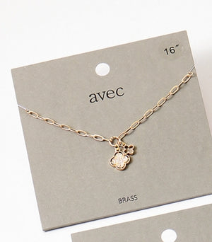 Clover charm necklace