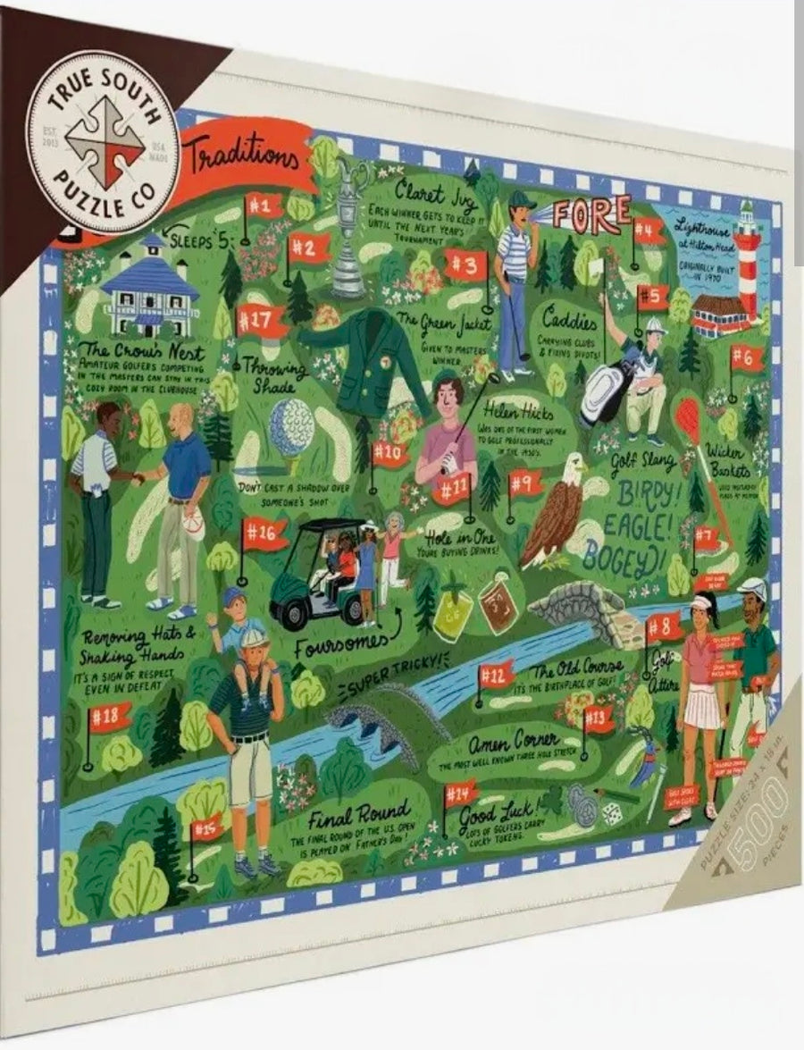 True South Puzzle - 18 Golf Traditions