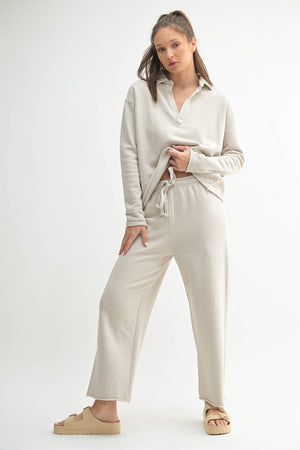 Malibu Wide-Leg Fleece Pants