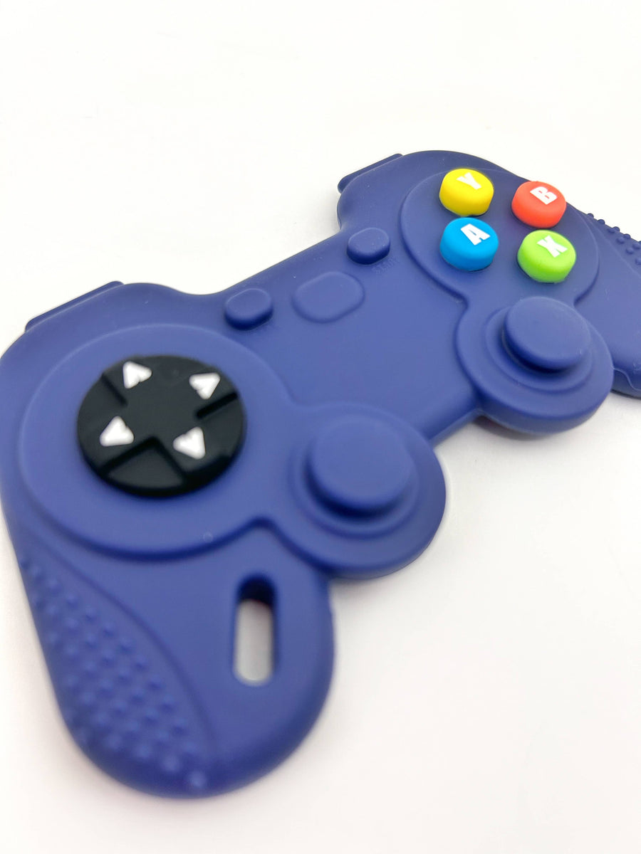Teether - Game Controller Blue