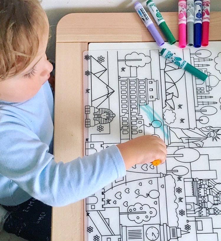 Reusable Coloring Placemats