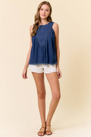 Tencel Chambray Swing Tank
