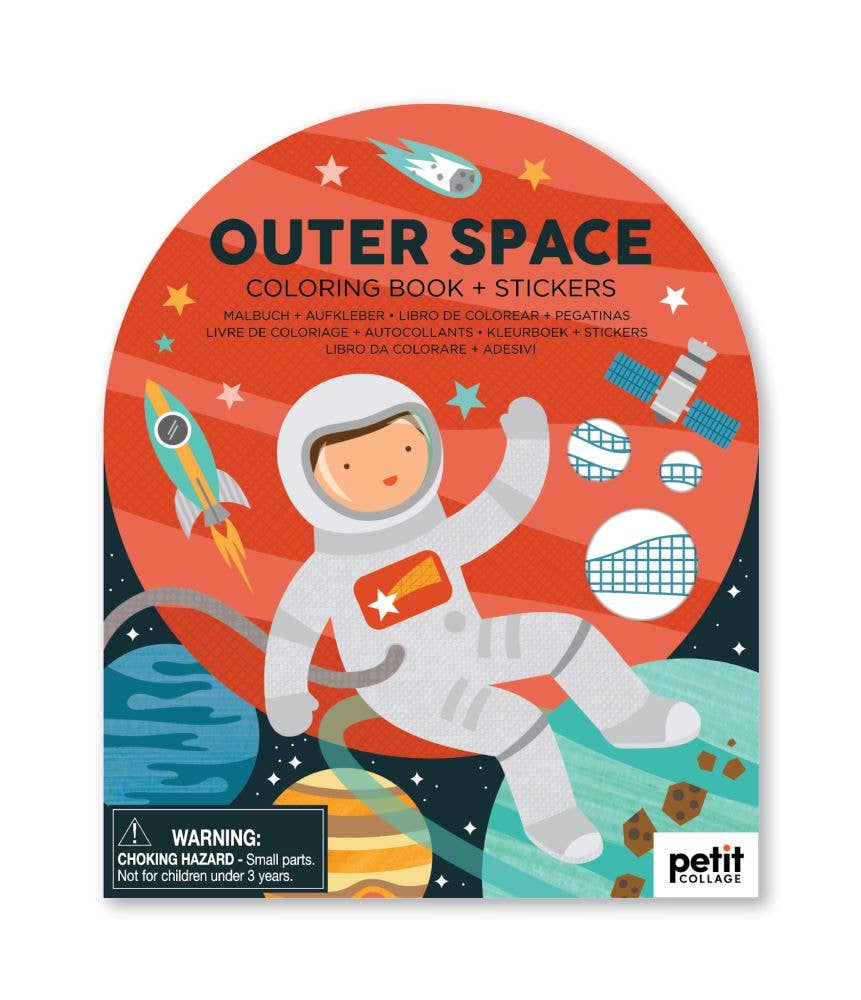 Color Book W/Stickers: Outer Space