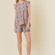 Load image into Gallery viewer, Doe and Rae - Banded Shoulder Print Top
