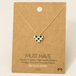 Load image into Gallery viewer, Checkered Heart Pendant Necklace
