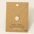 Load image into Gallery viewer, Gold Dipped Etched Mountain Coin Pendant Necklace
