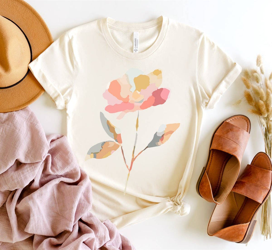 Watercolor Floral Tee
