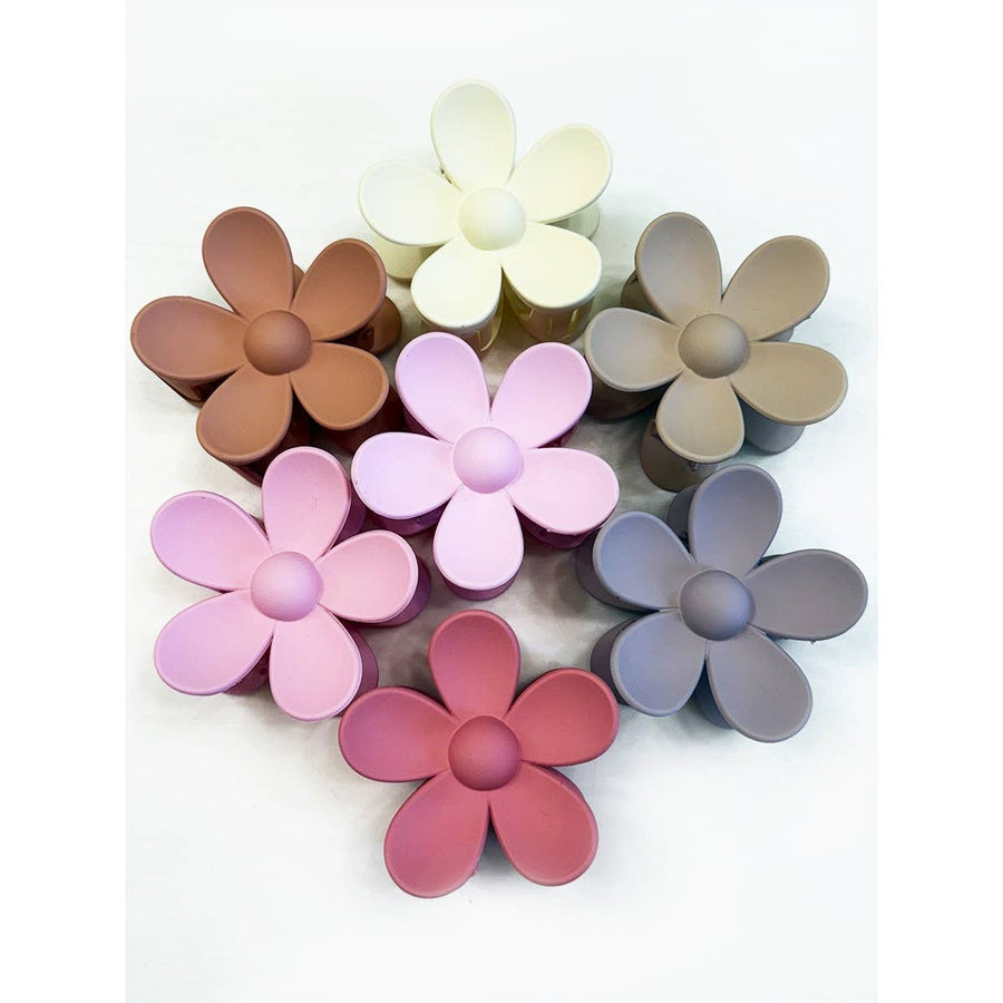 Matte Daisy Hair Clips