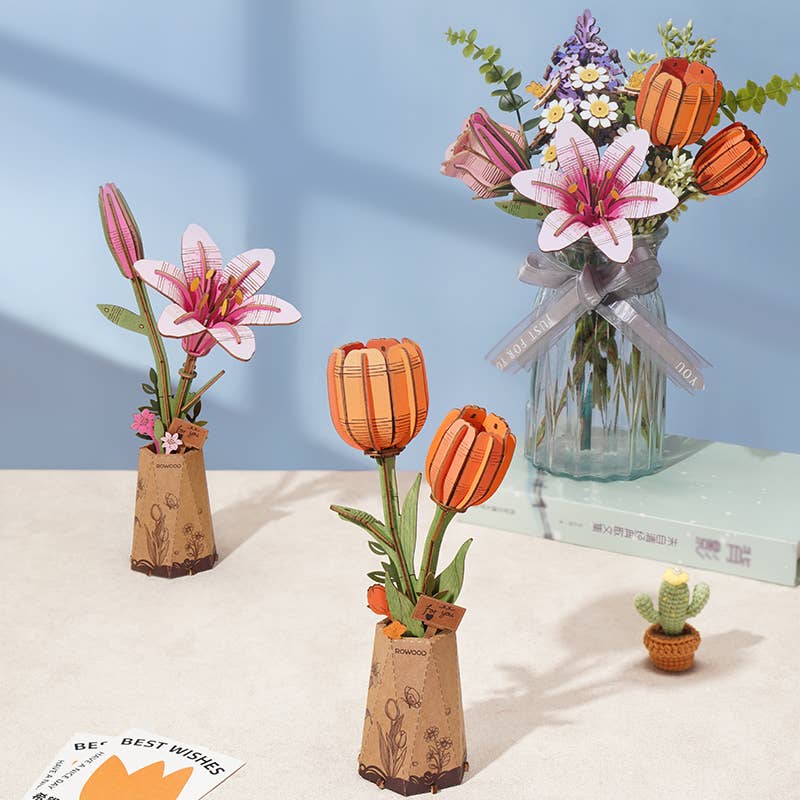 3D Puzzle: Pink Lilly