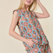 Load image into Gallery viewer, Doe and Rae - Banded Shoulder Print Top
