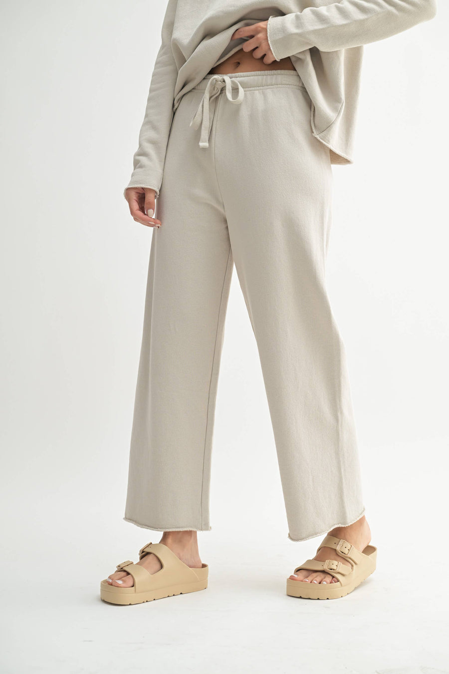 Malibu Wide-Leg Fleece Pants