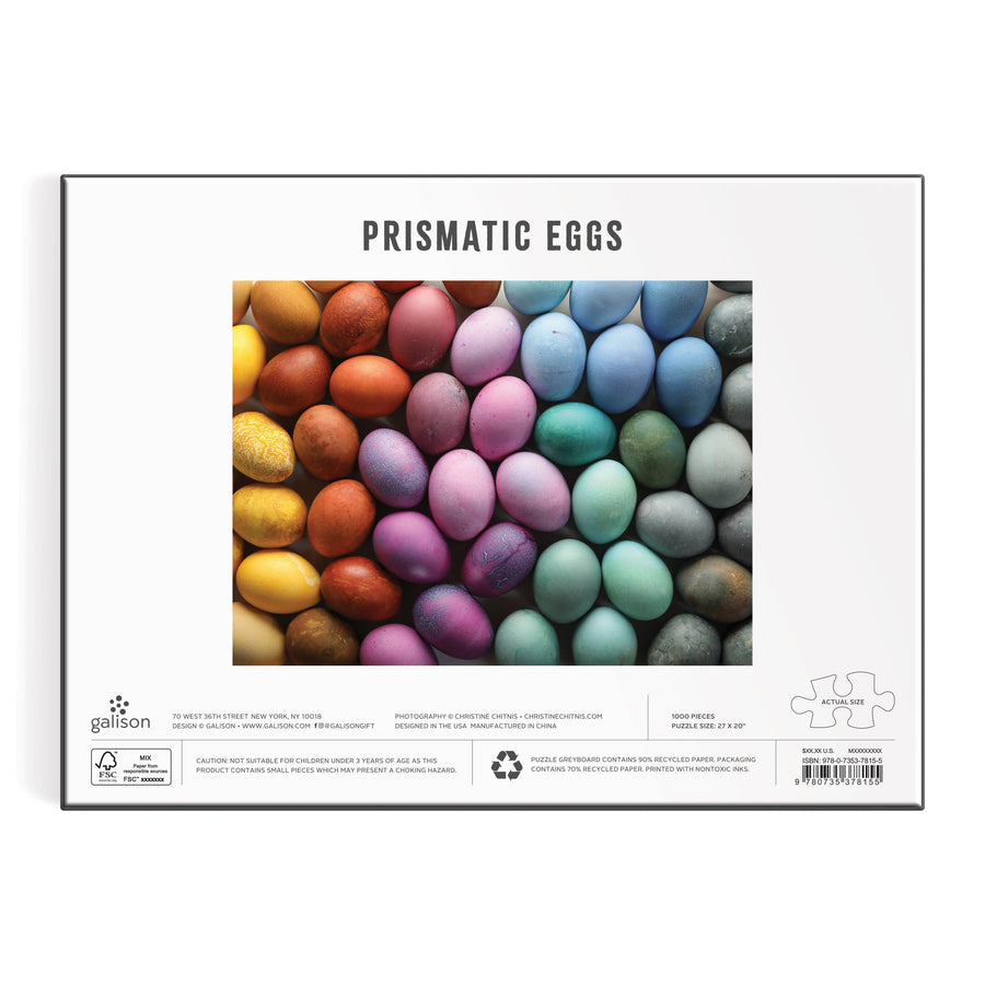 Chronicle Books - Prismatic Eggs 1000 Piece Puzzle