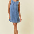 Load image into Gallery viewer, Doe and Rae - Chambray A-Line Mini Dress
