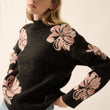 Load image into Gallery viewer, Floral Mock-Neck Sweater
