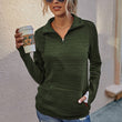 Load image into Gallery viewer, Half Zip Textured Pullover
