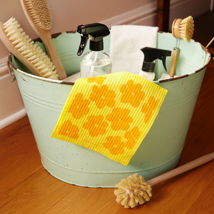 Swedish Dishcloths - Flower Power Teal