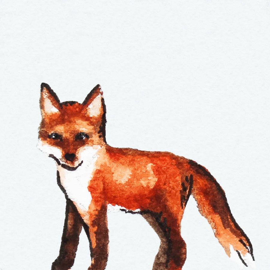 Magnet - 1" Fox Watercolor Print