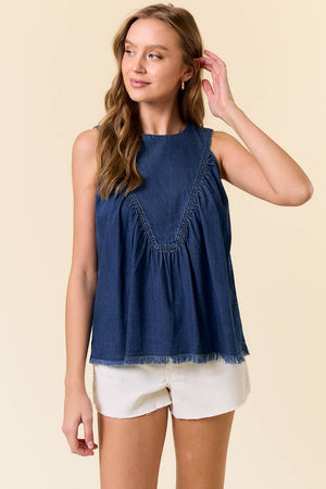 Tencel Chambray Swing Tank