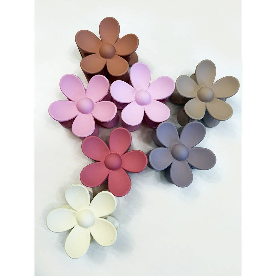 Matte Daisy Hair Clips