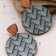 Load image into Gallery viewer, Mia - Wood Drop Earrings 6834
