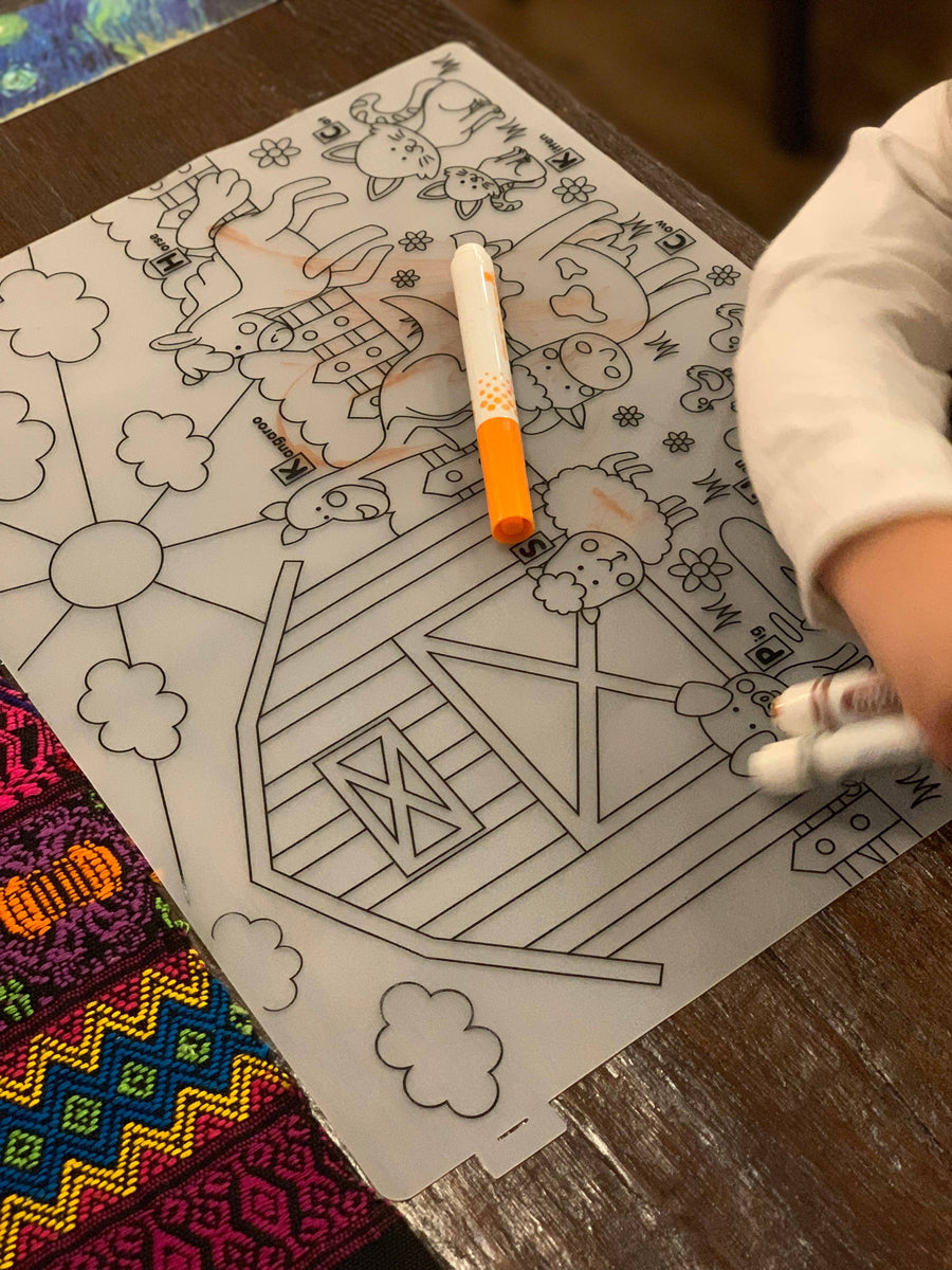 Reusable Coloring Placemats