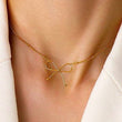 Load image into Gallery viewer, Mia - 18K Gold Waterproof Stainless Steel Bow Necklace
