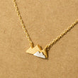 Load image into Gallery viewer, Gold Dipped Mountain Pendant Necklace
