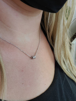 Dainty silver necklaces