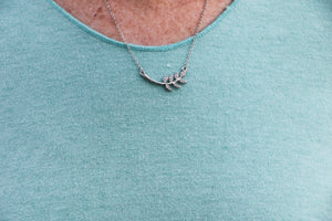 Dainty silver necklaces